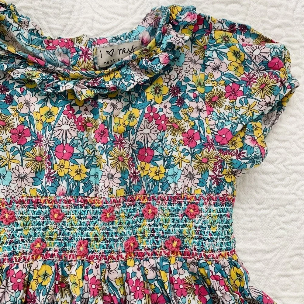 Next UK Girls’ Liberty Print Floral Dress (Sz 4-5)‎